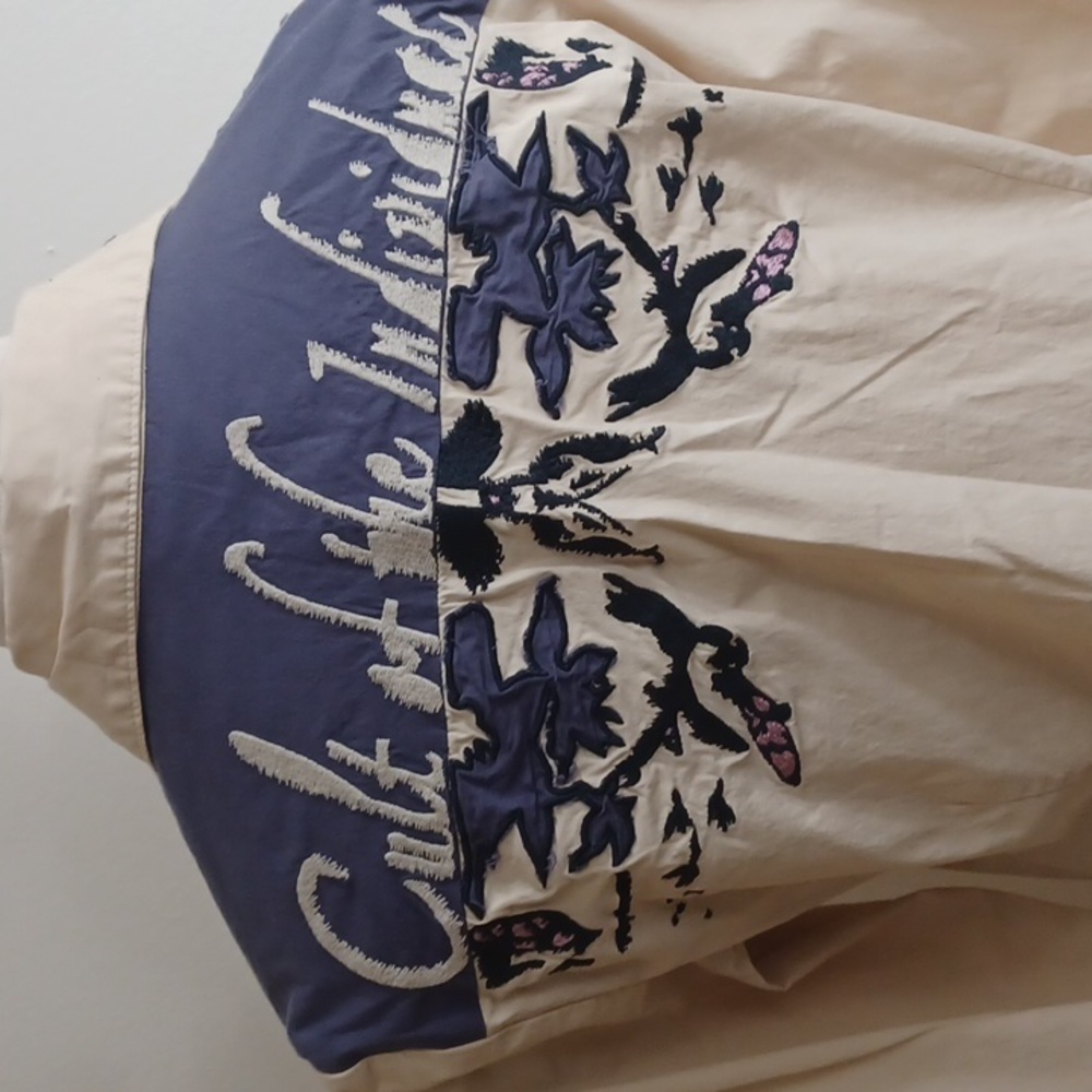 Oilily embroidered dress shirt/ Size Med